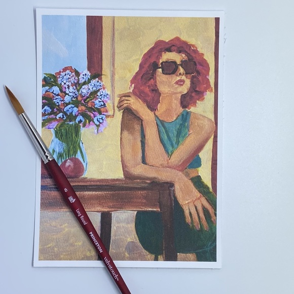 Mini Art Print, 5 X 7" , Original Artwork  Fashion Wall Art - Picture 4 of 7
